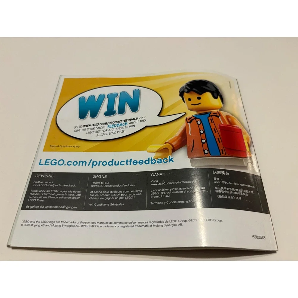 LEGO‎ Minecraft The Nether Set 21154 Instruction Booklet Manuel Only